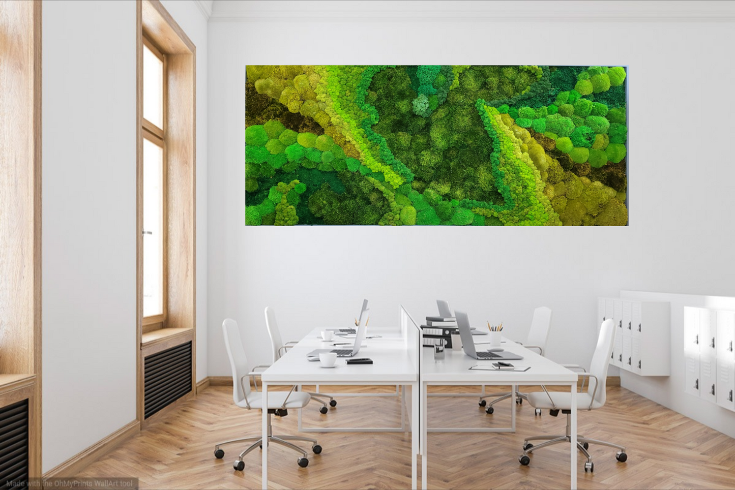 Moss frame, Moss Wall Art, Nature Room Decor, Art Modern wall