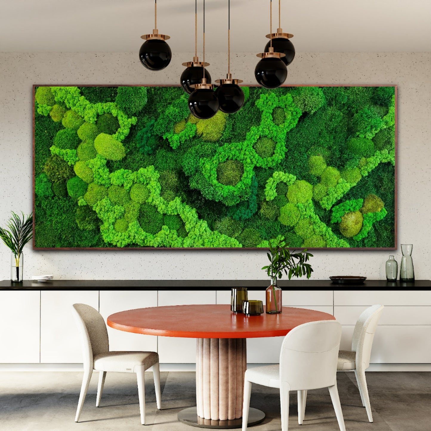 Moss frame, Moss Wall Art, Nature Room Decor, Art Modern wall