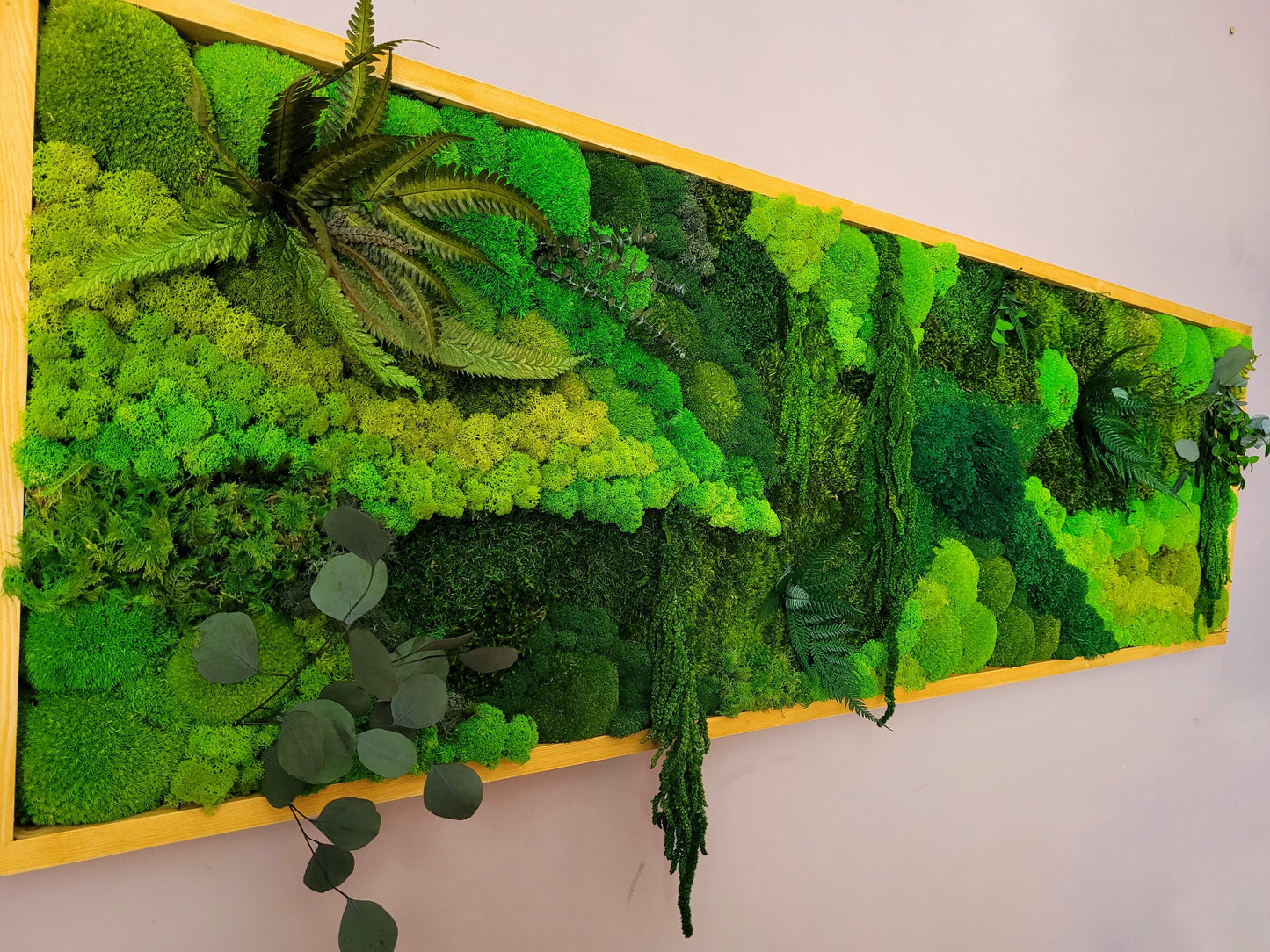 Moss frame, Moss Wall Art, Nature Room Decor, Art Modern wall