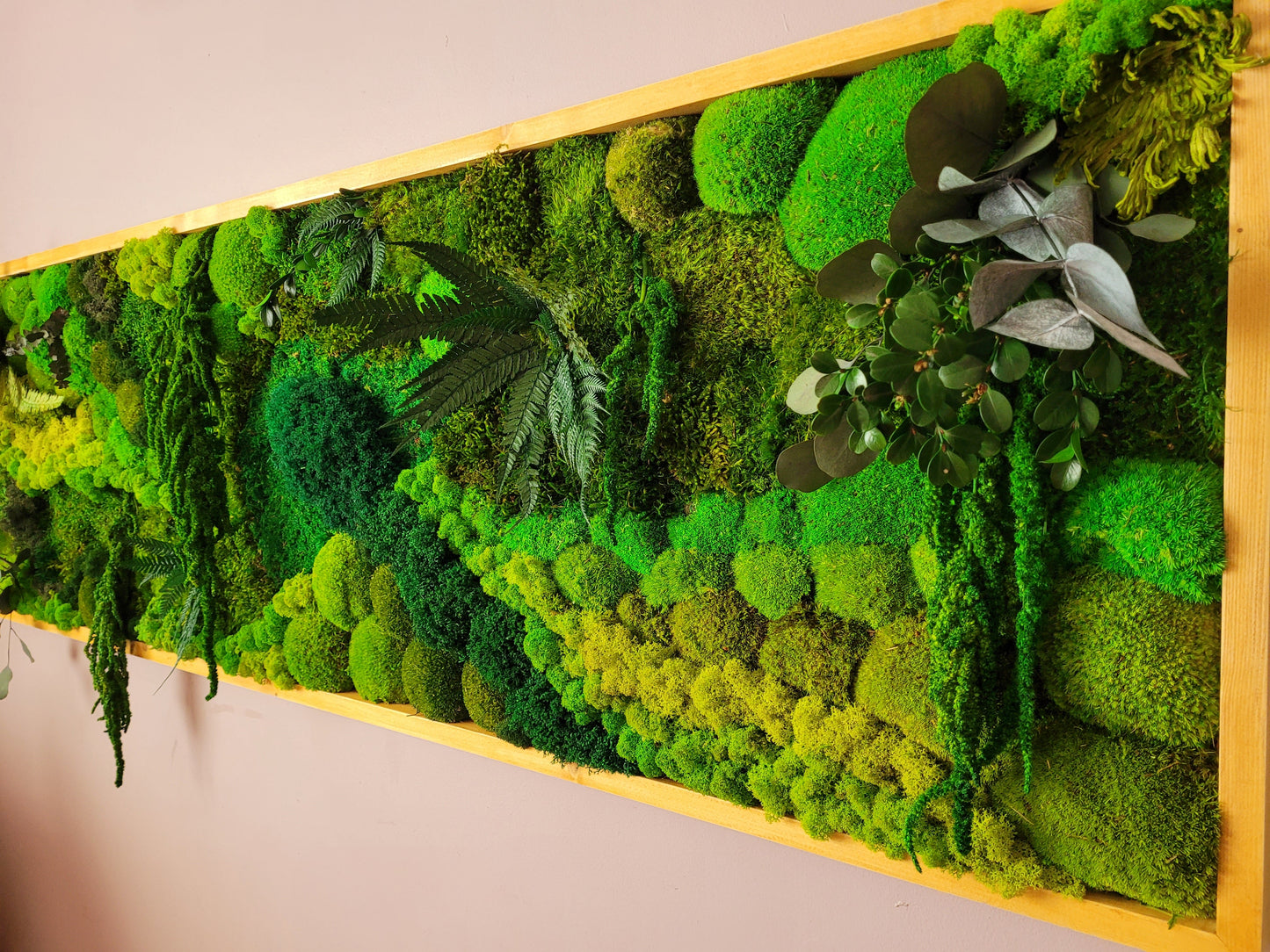 Moss frame, Moss Wall Art, Nature Room Decor, Art Modern wall