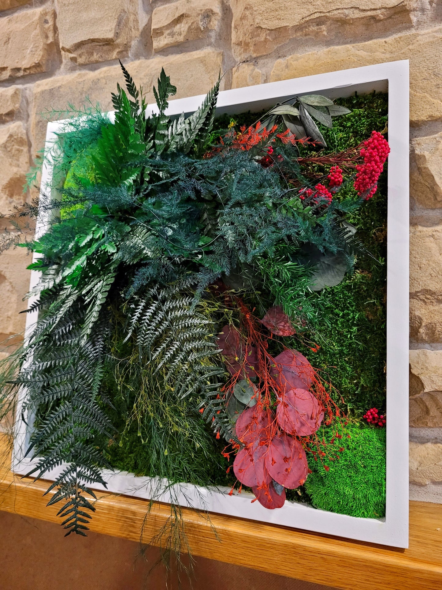 Moss frame, Moss Wall Art, Nature Room Decor, Art Modern wall