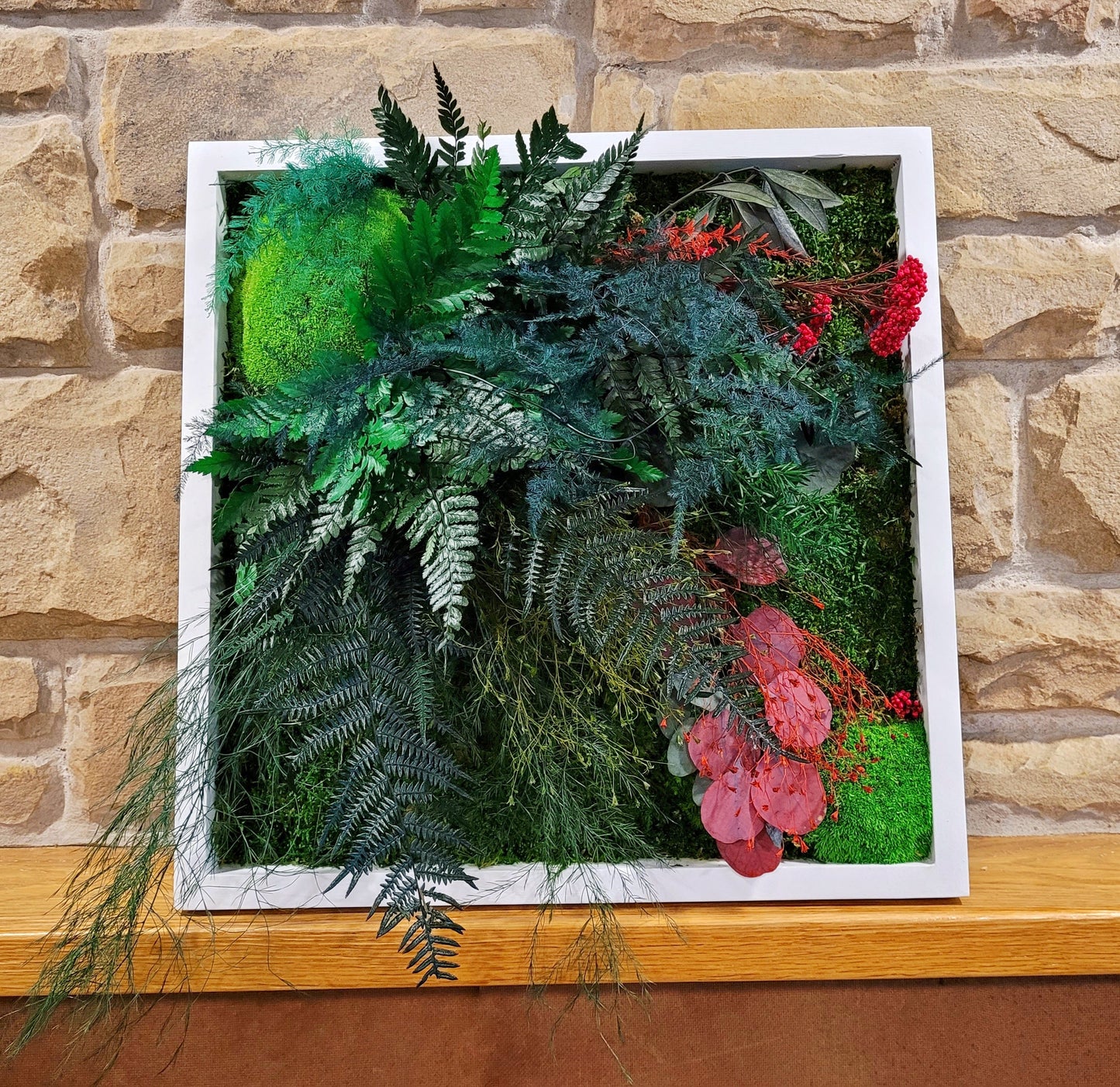Moss frame, Moss Wall Art, Nature Room Decor, Art Modern wall