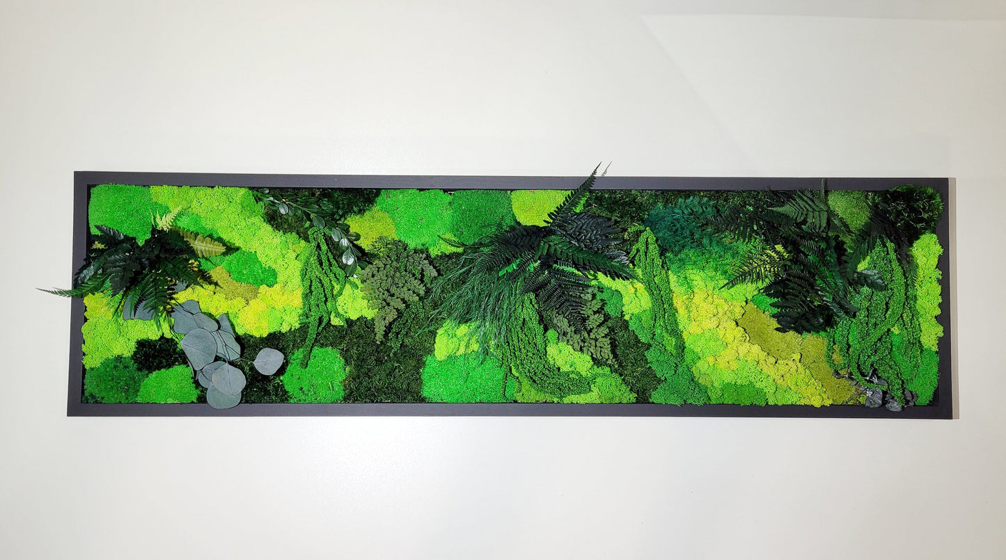 Moss frame, Moss Wall Art, Nature Room Decor, Art Modern wall