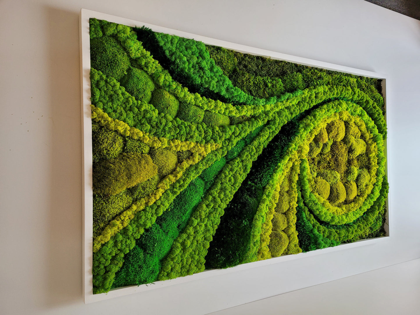 Moss frame, Moss Wall Art, Nature Room Decor, Art Modern wall