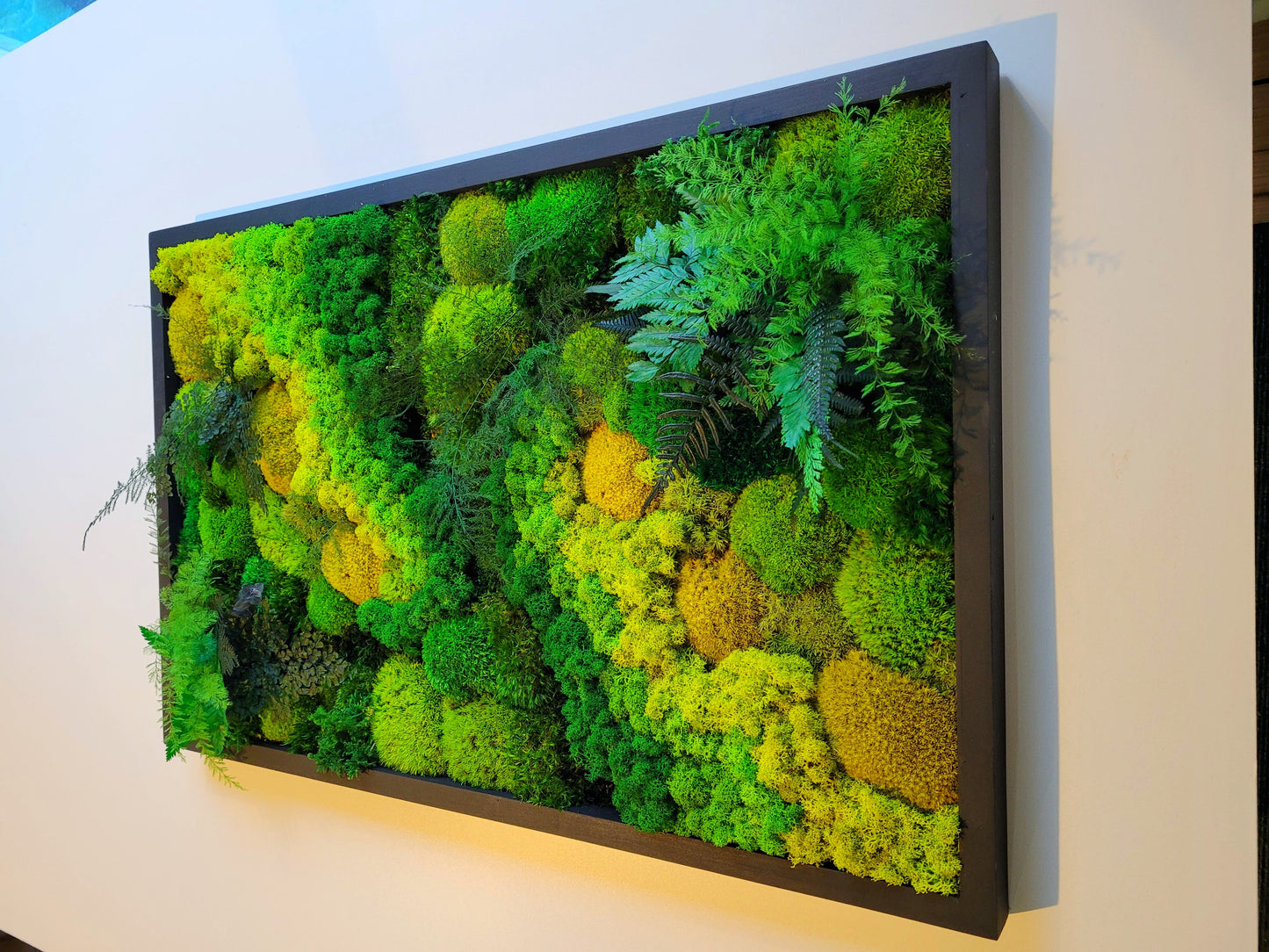 Moss frame, Moss Wall Art, Nature Room Decor, Art Modern wall