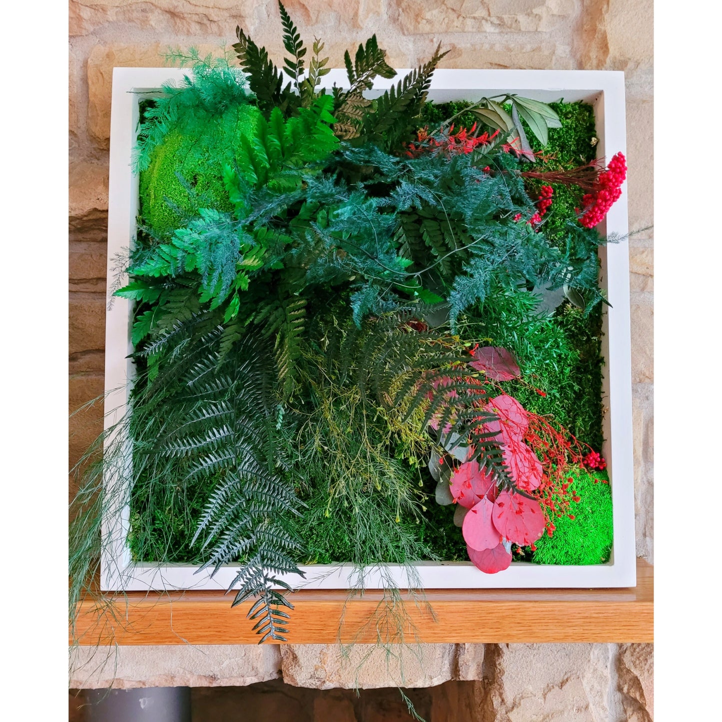 Moss frame, Moss Wall Art, Nature Room Decor, Art Modern wall