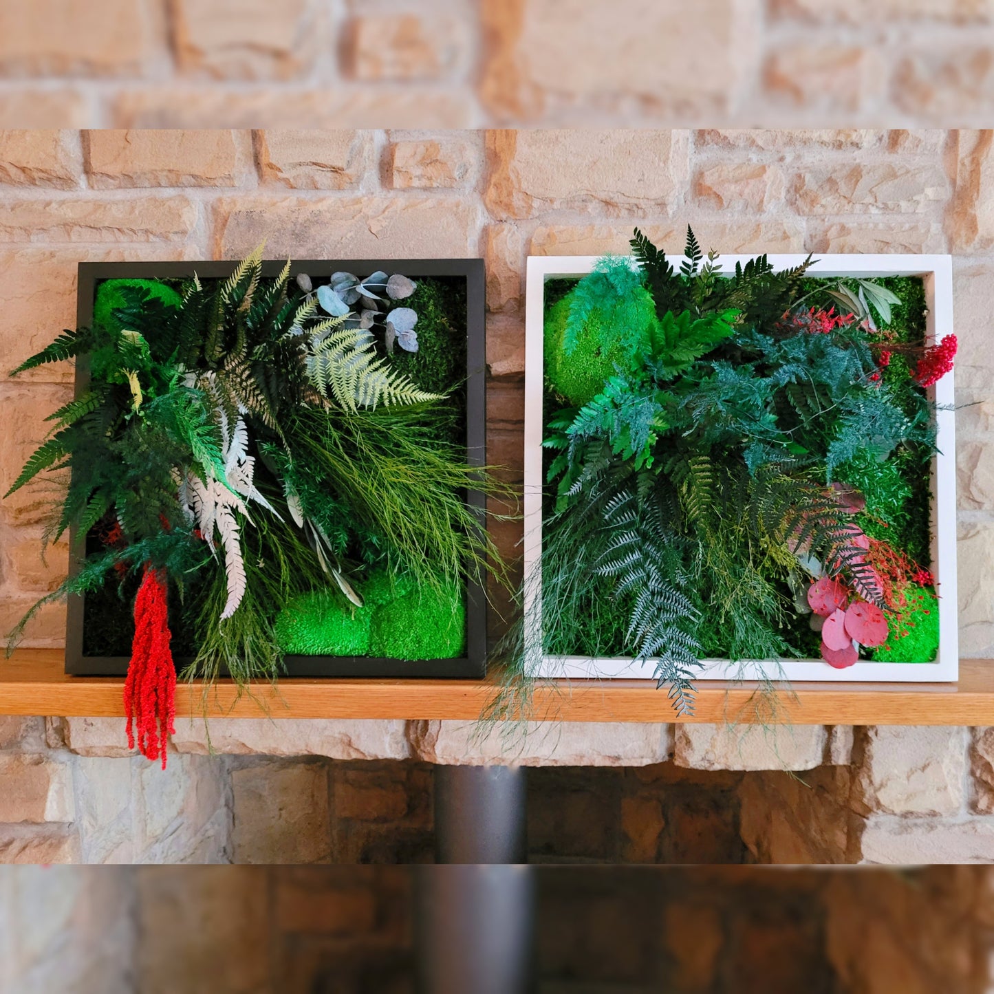 Moss frame, Moss Wall Art, Nature Room Decor, Art Modern wall