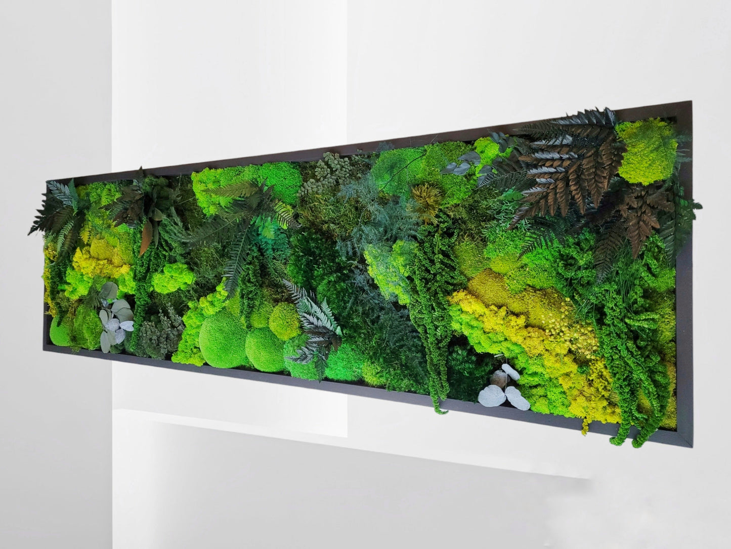 Moss frame, Moss Wall Art, Nature Room Decor, Art Modern wall