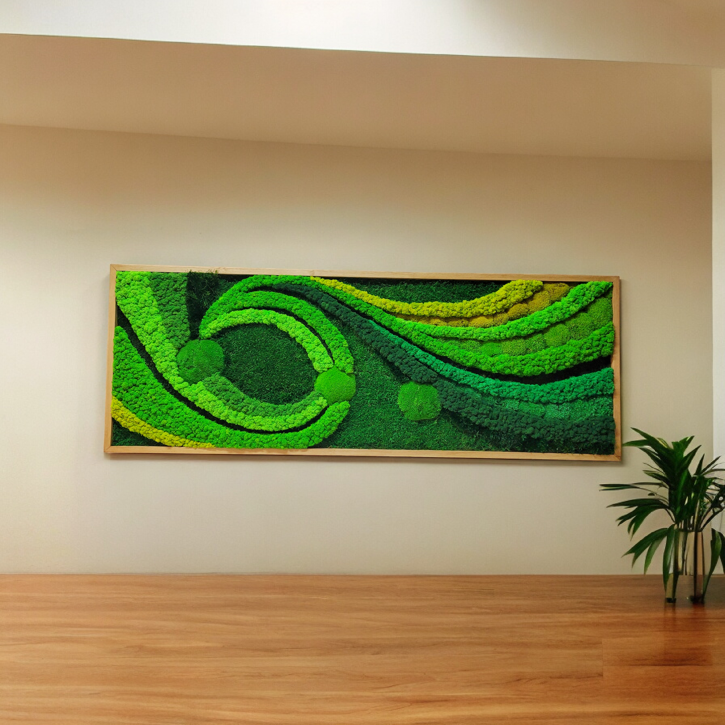 Moss frame, Moss Wall Art, Nature Room Decor, Art Modern wall
