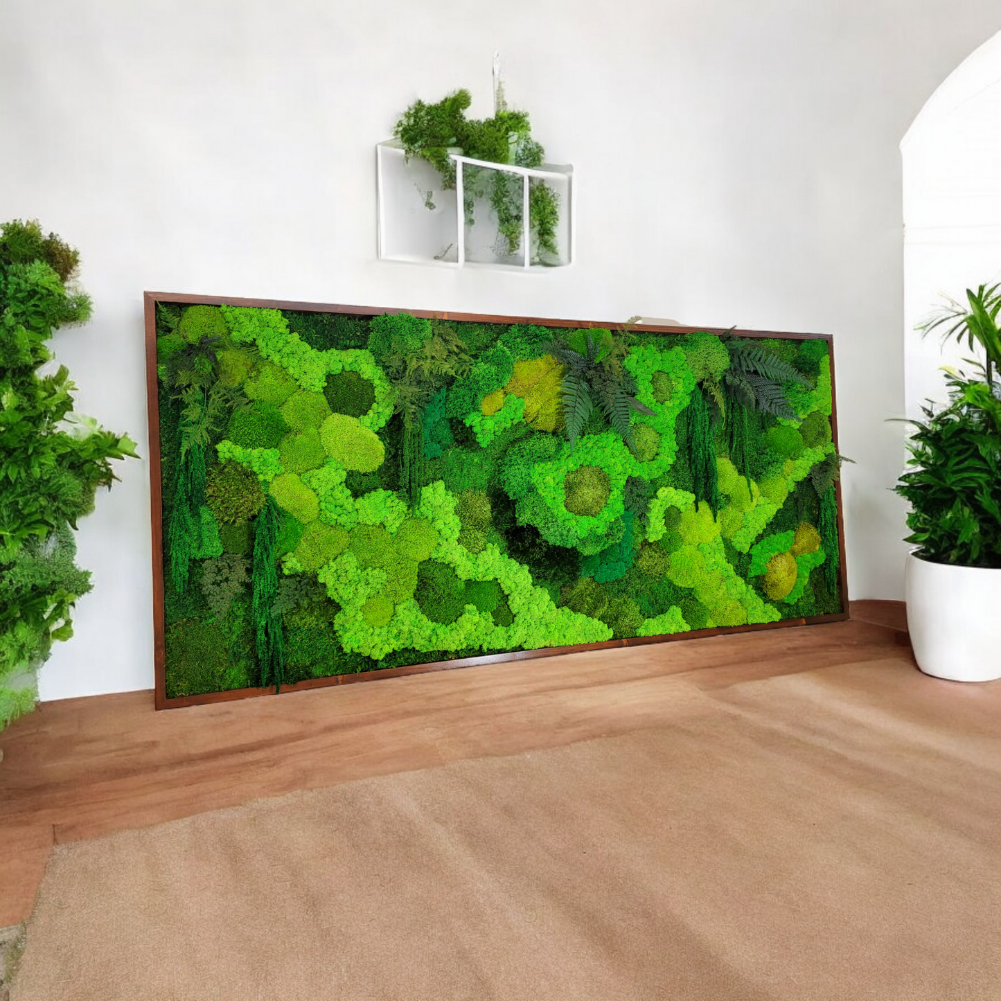 Moss frame, Moss Wall Art, Nature Room Decor, Art Modern wall