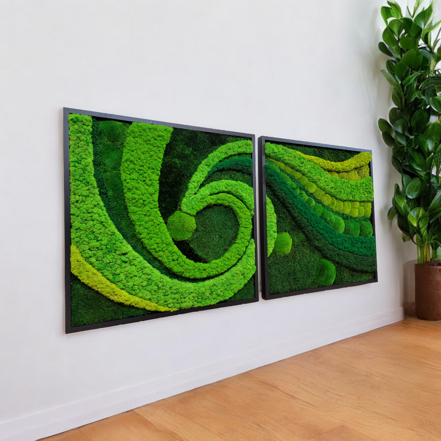 Moss frame, Moss Wall Art, Nature Room Decor