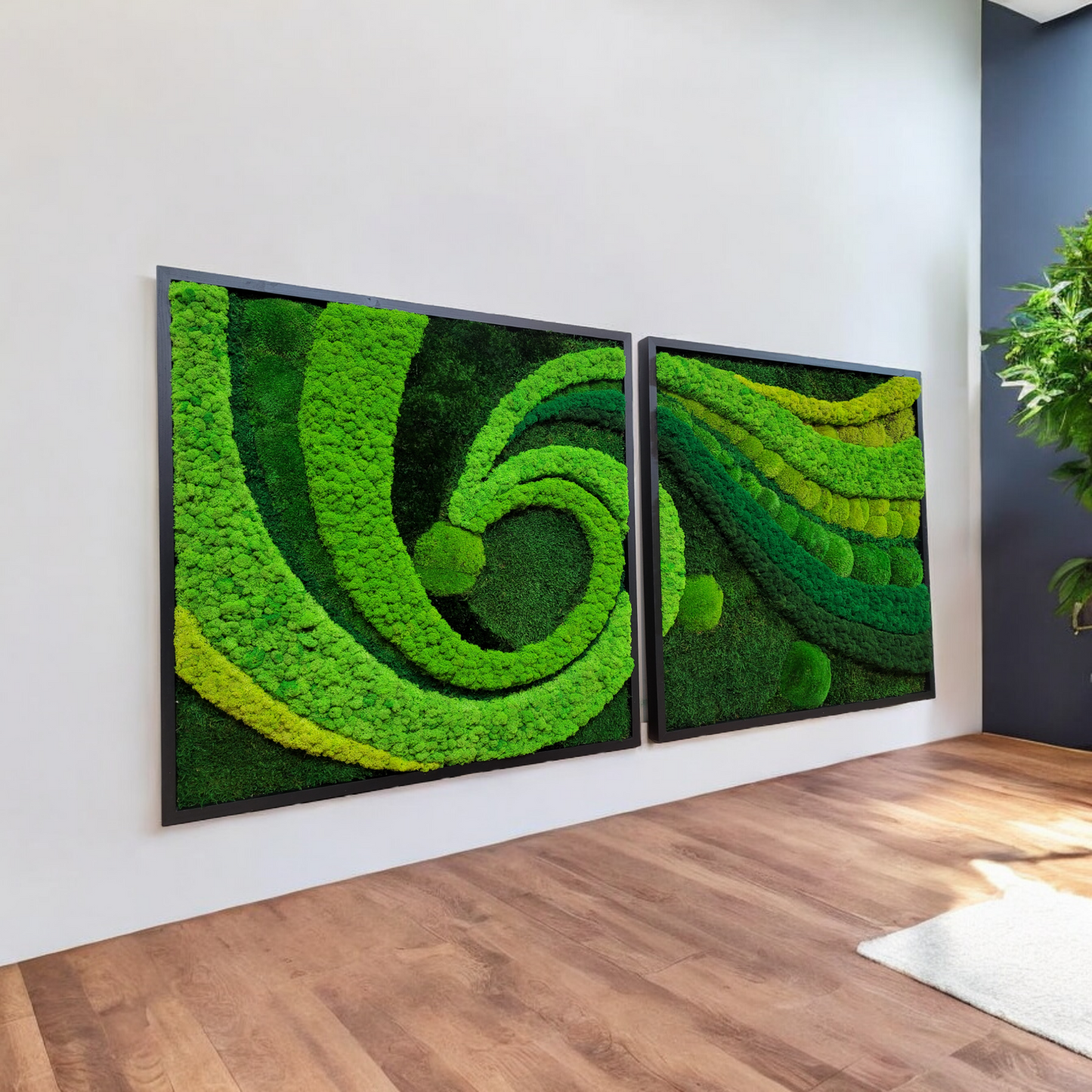 Moss frame, Moss Wall Art, Nature Room Decor
