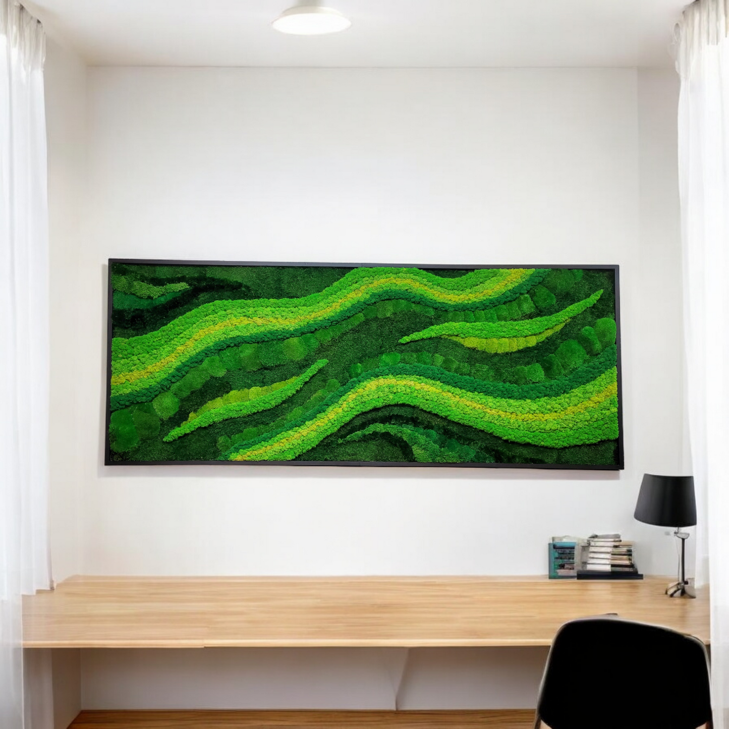 Moss frame, Moss Wall Art, Nature Room Decor, Art Modern wall