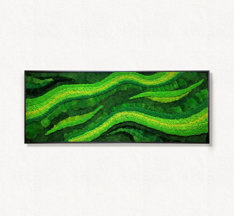 Moss frame, Moss Wall Art, Nature Room Decor, Art Modern wall