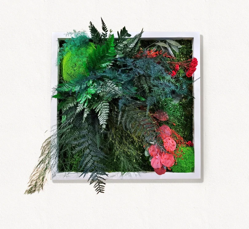 Moss frame, Moss Wall Art, Nature Room Decor, Art Modern wall