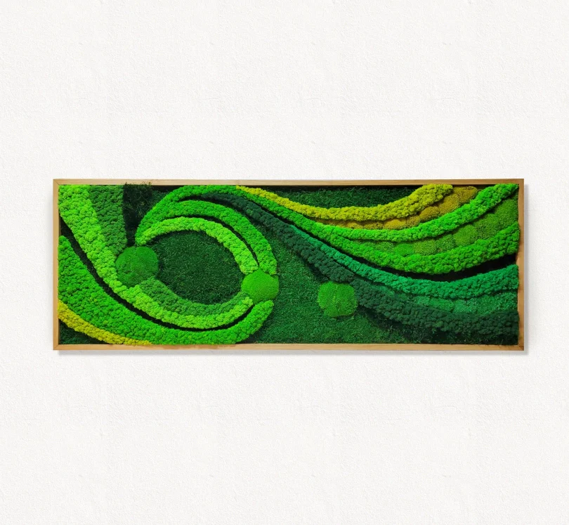 Moss frame, Moss Wall Art, Nature Room Decor, Art Modern wall