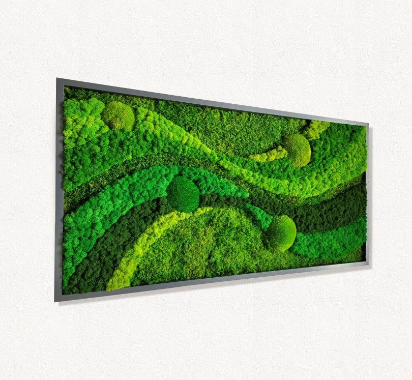 Moss frame, Moss Wall Art, Nature Room Decor, Art Modern wall