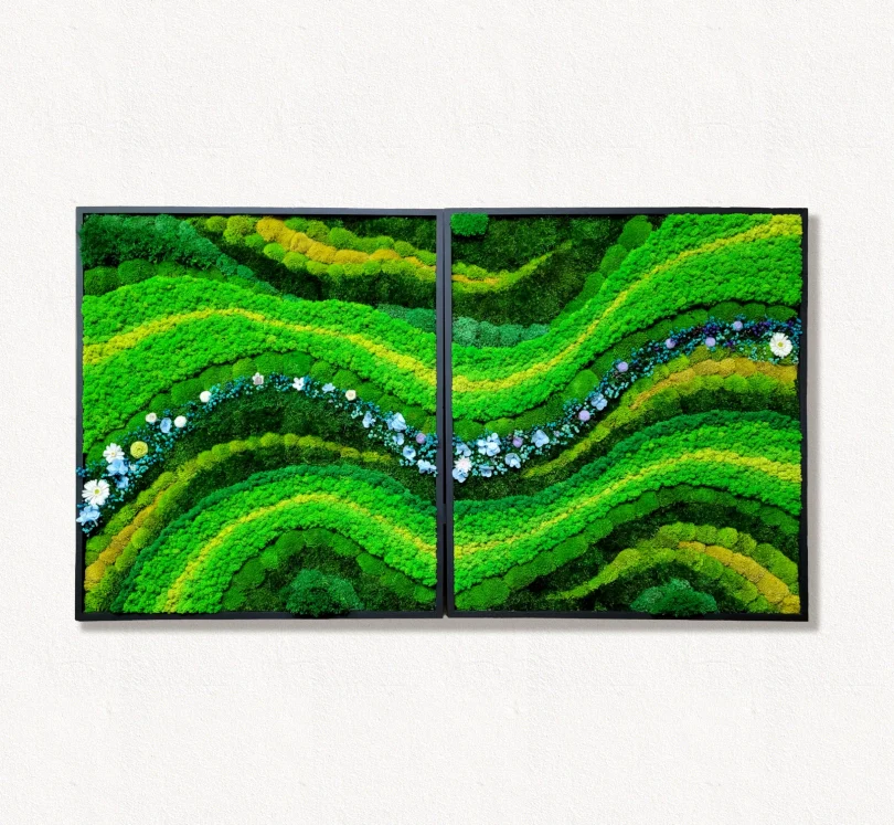 Preserved Moss Art Framed