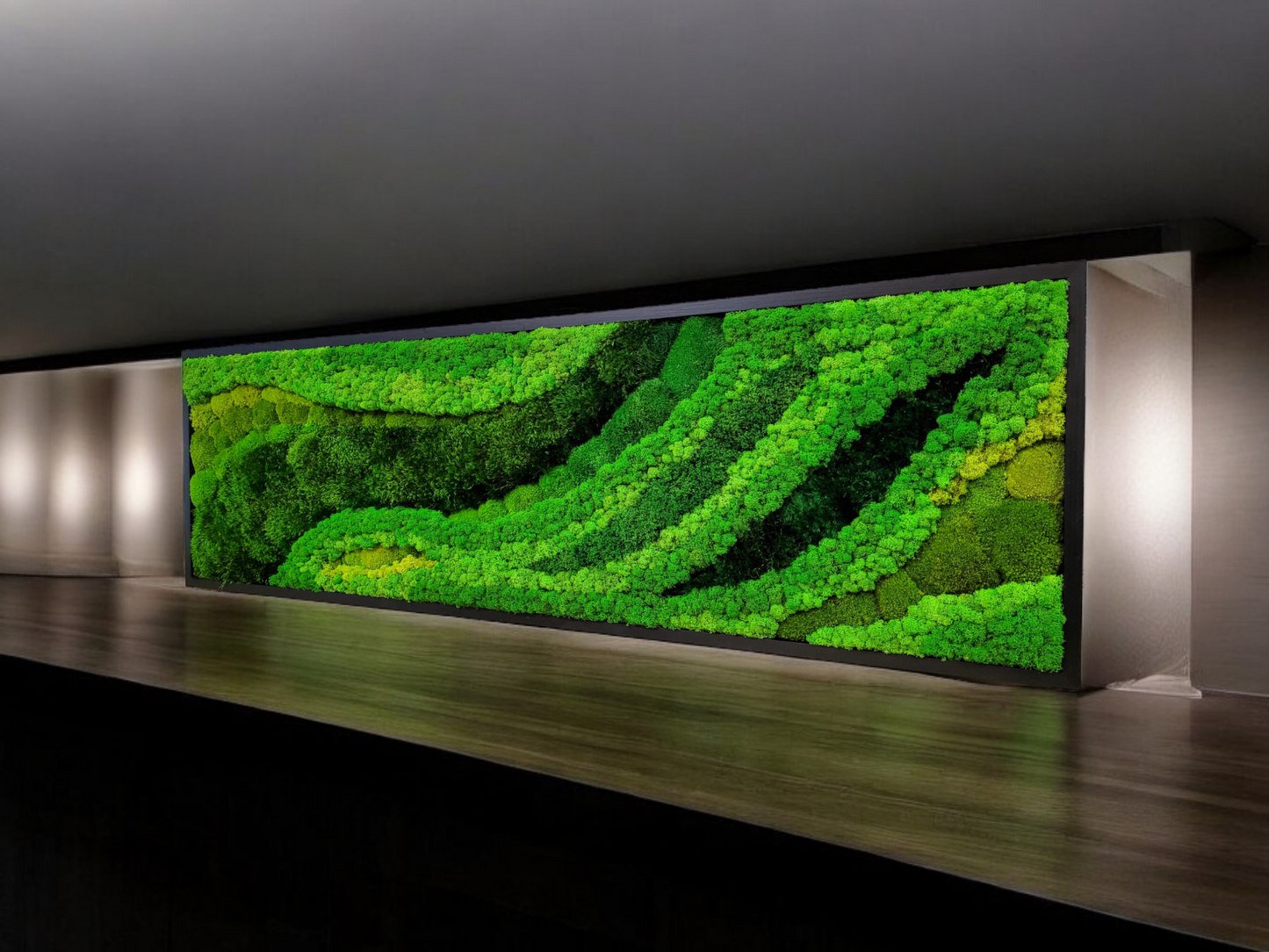 Moss frame, Moss Wall Art, Nature Room Decor, Art Modern wall